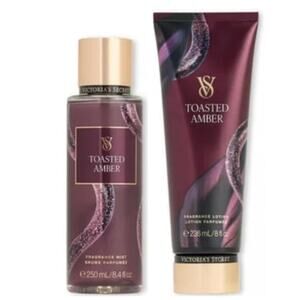 Victorias Secret Lunar New Year Toasted Amber Fragrance Body Lotion and Mist Set